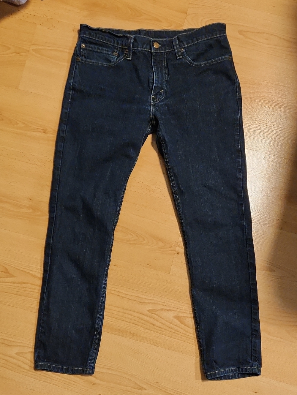 Levi's 511 Men's Dark Blue Denim Jeans Size 34x30 - Picture 3 of 4